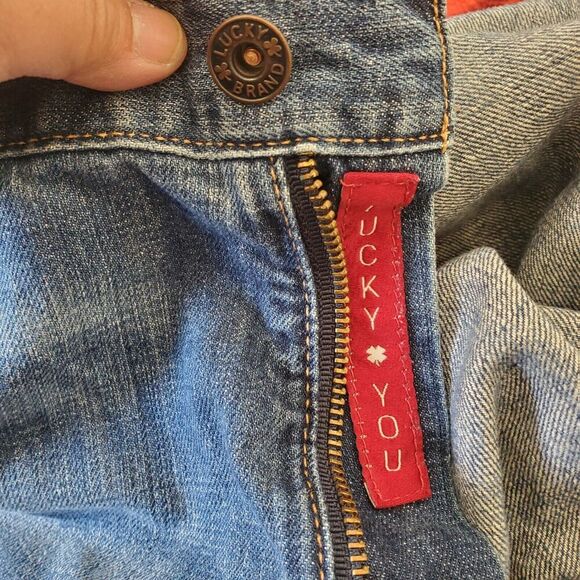 Lucky Brand 429 Classic Straight Medium Blue Jeans Mens Size 42 x 32 - Picture 7 of 16